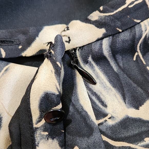 Studio By Liz Claiborne Black Florl Maxi Skirt Size 10 Whimsigoth Fairy Academia - Picture 6 of 11